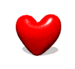 Gif animé coeur heureux